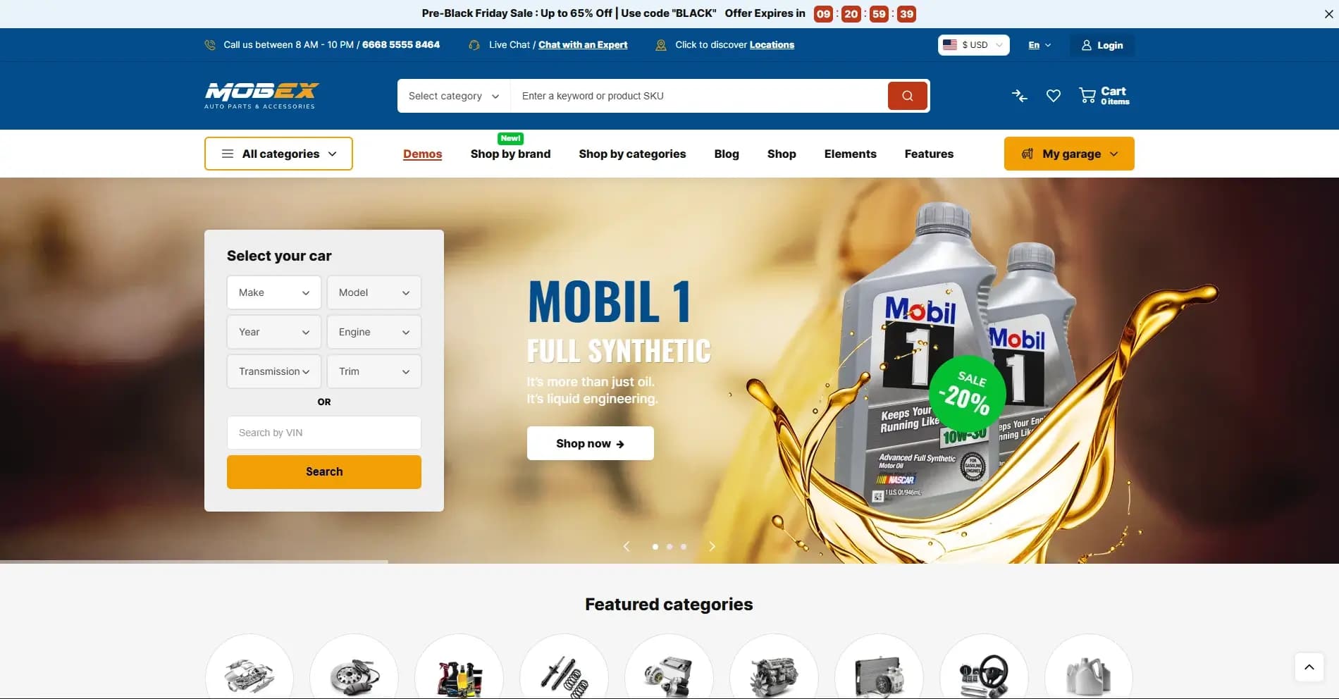 GearShift - E-commerce project showcase