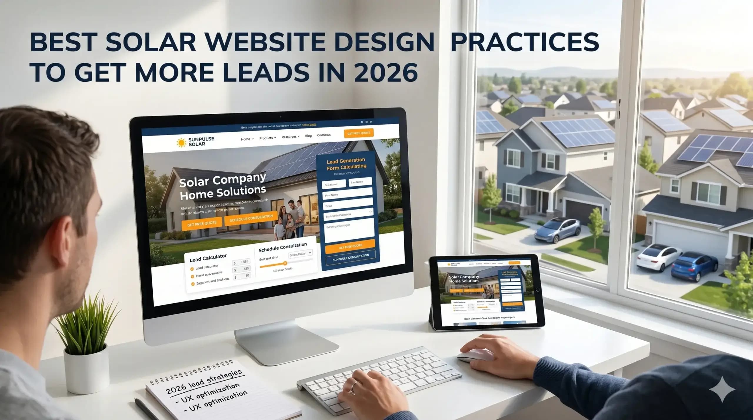 Best Solar Website Design Practices to Get More Leads in 2026