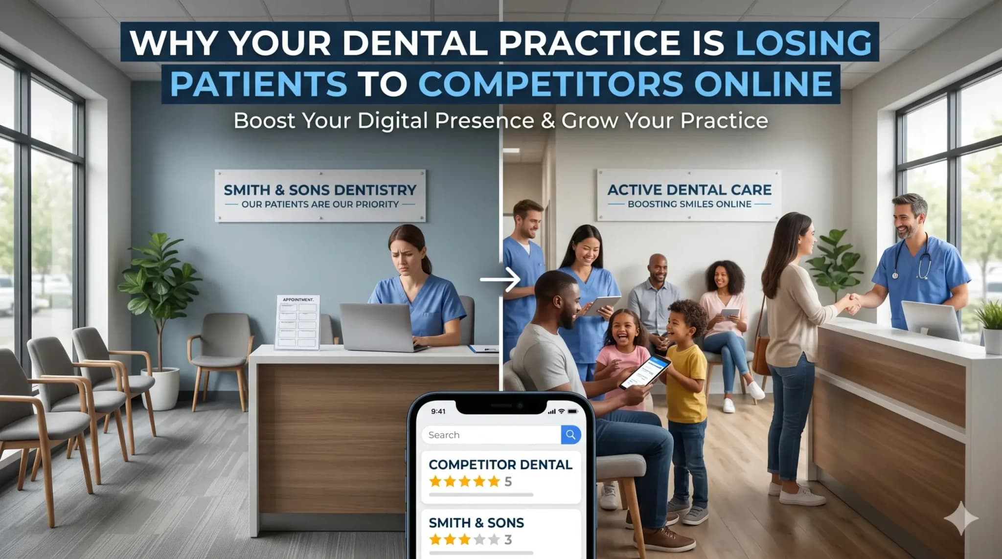 Why Your Dental Practice Is Losing Patients to Competitors Online