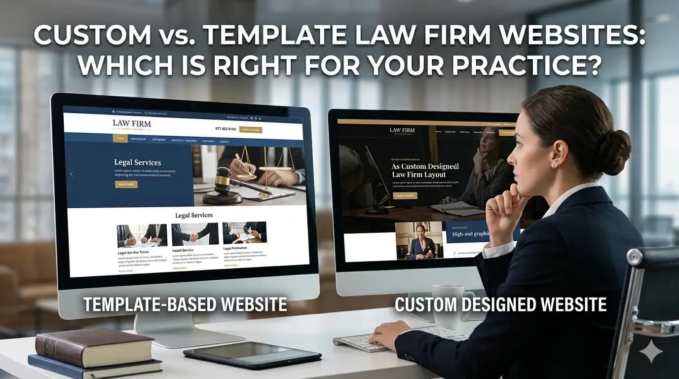 Custom vs. Template Law Firm Websites: Which Is Right for Your Practice?
