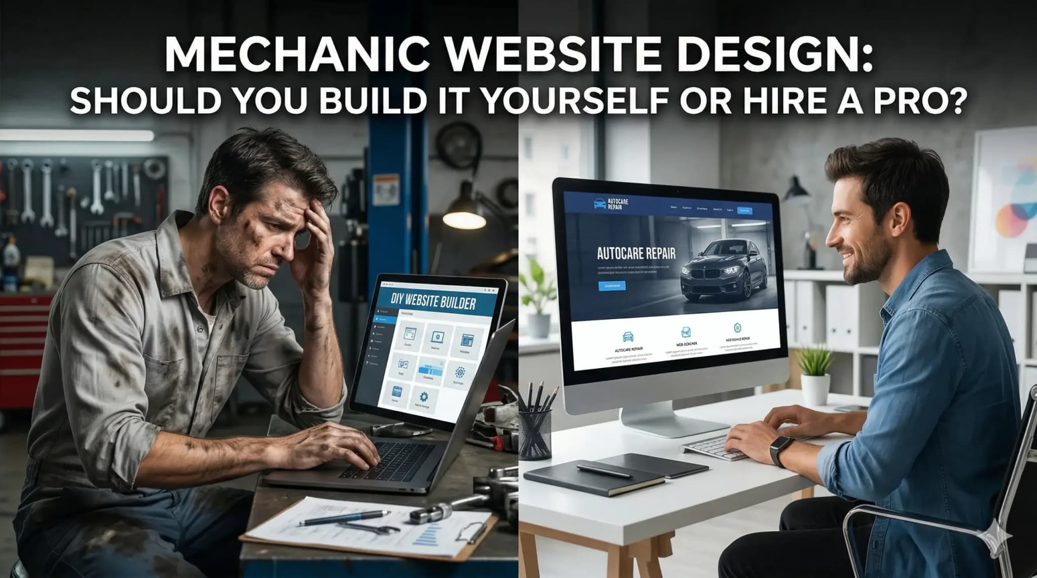 Mechanic Website Design: Should You Build It Yourself or Hire a Pro?