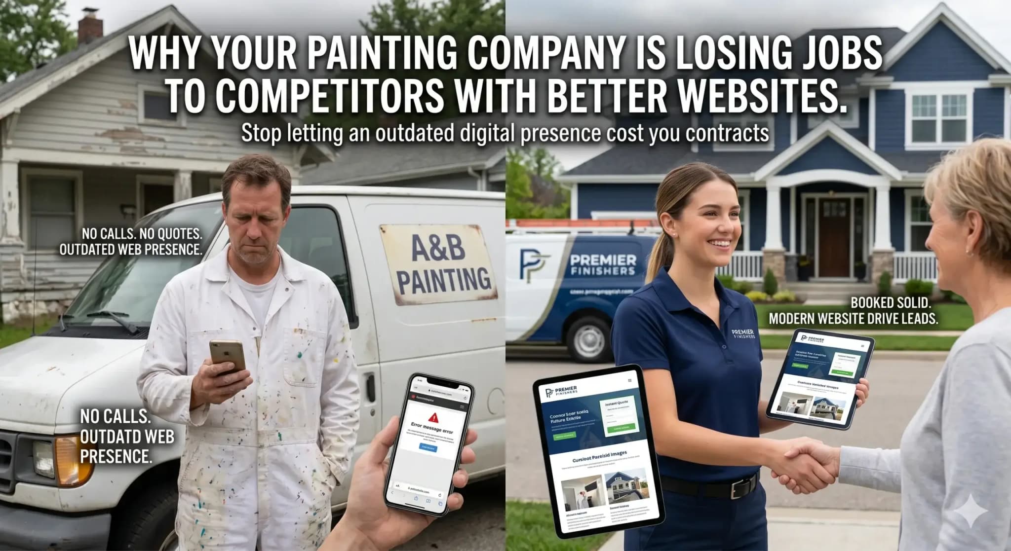 Why Your Painting Company Is Losing Jobs to Competitors With Better Websites