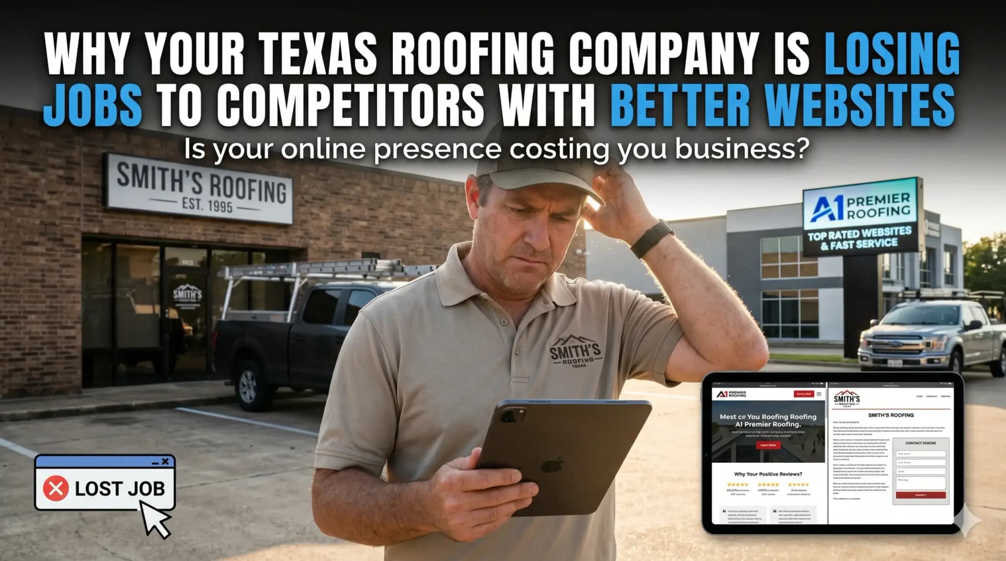 Why Your Texas Roofing Company Is Losing Jobs to Competitors With Better Websites