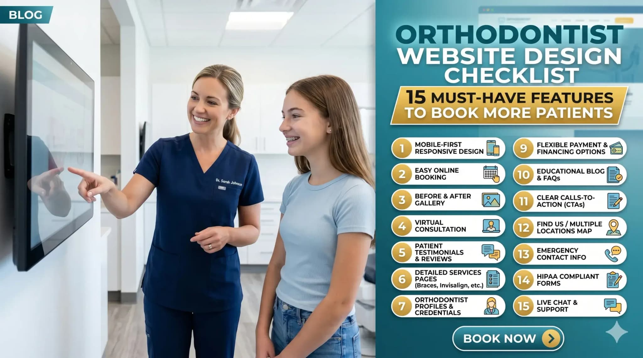 Orthodontist Website Design Checklist: 15 Must-Have Features to Book More Patients