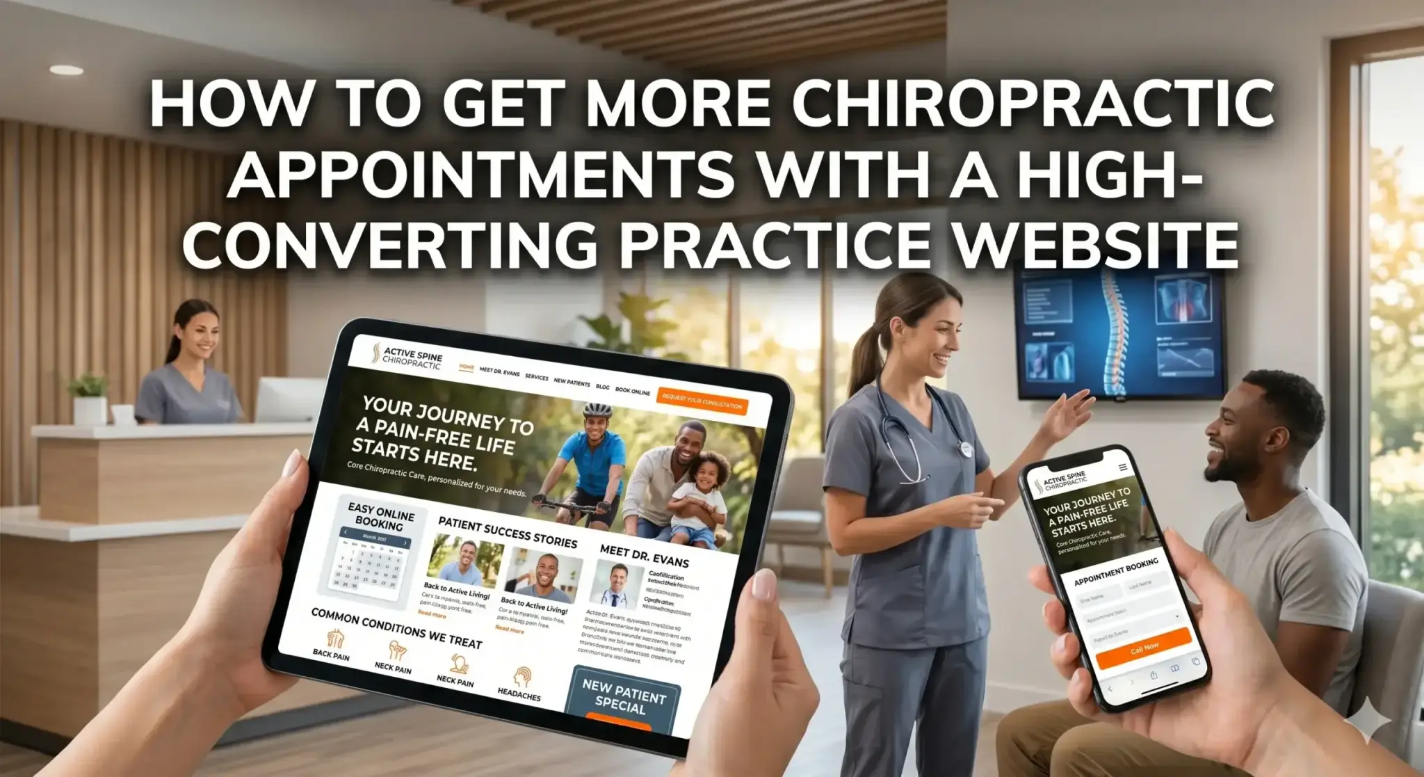 How to Get More Chiropractic Appointments With a High-Converting Practice Website