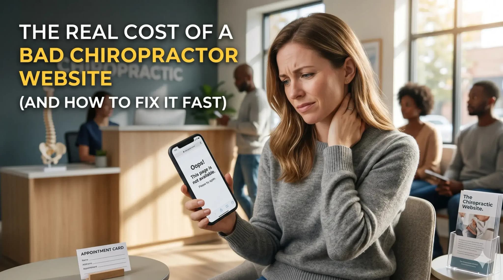 The Real Cost of a Bad Chiropractor Website (And How to Fix It Fast)