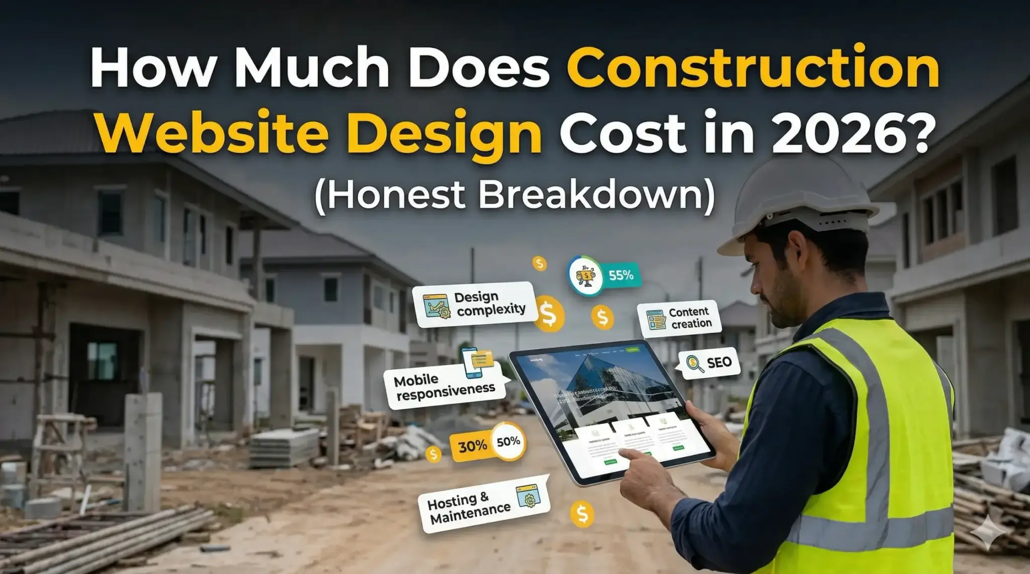 How Much Does Construction Website Design Cost in 2026? (Honest Breakdown)