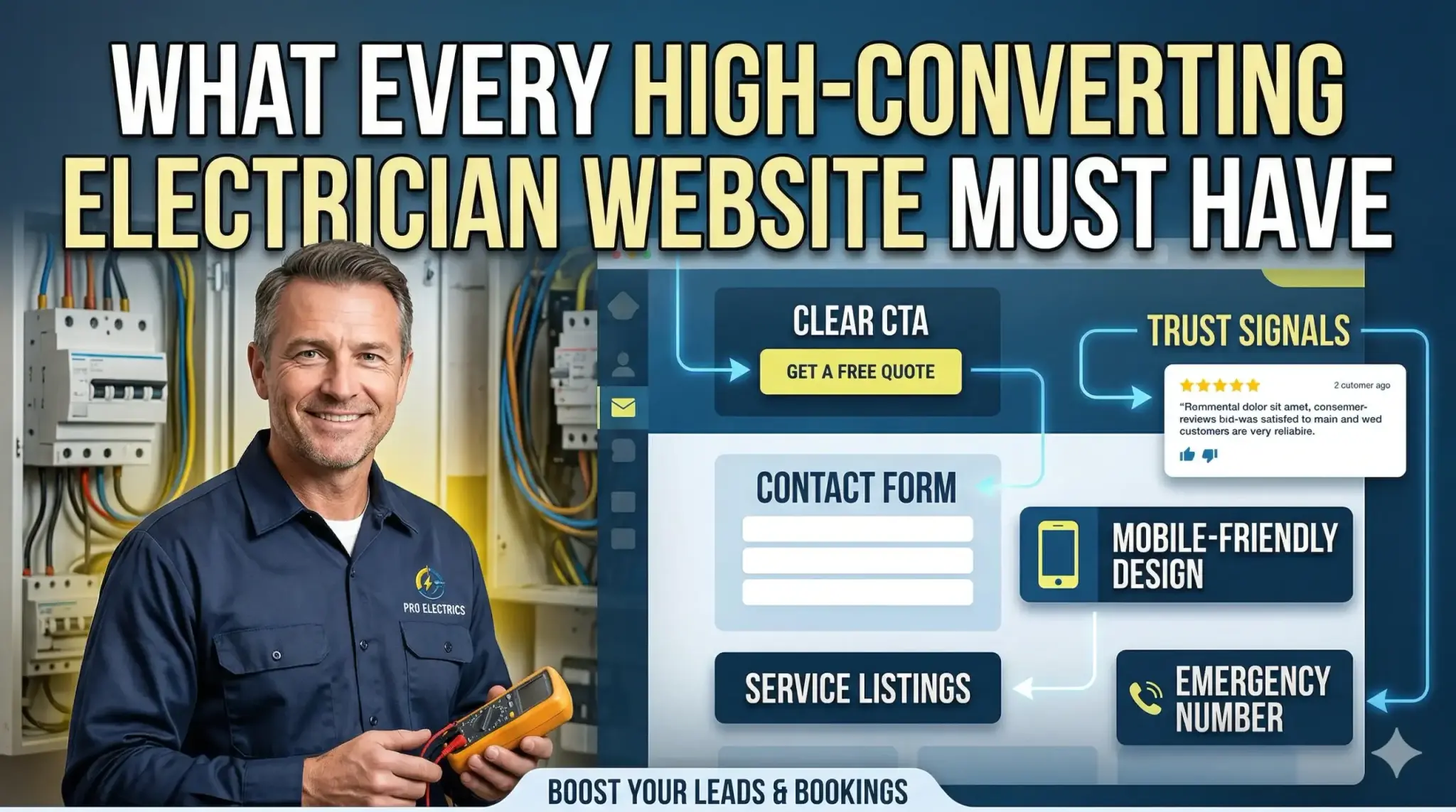 What Every High-Converting Electrician Website Must Have