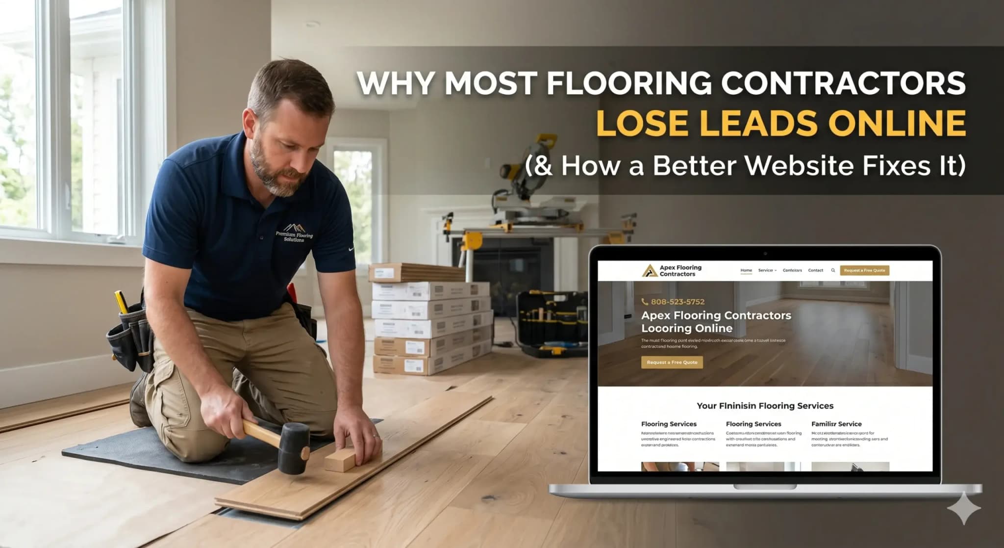 Why Most Flooring Contractors Lose Leads Online (And How a Better Website Fixes It)