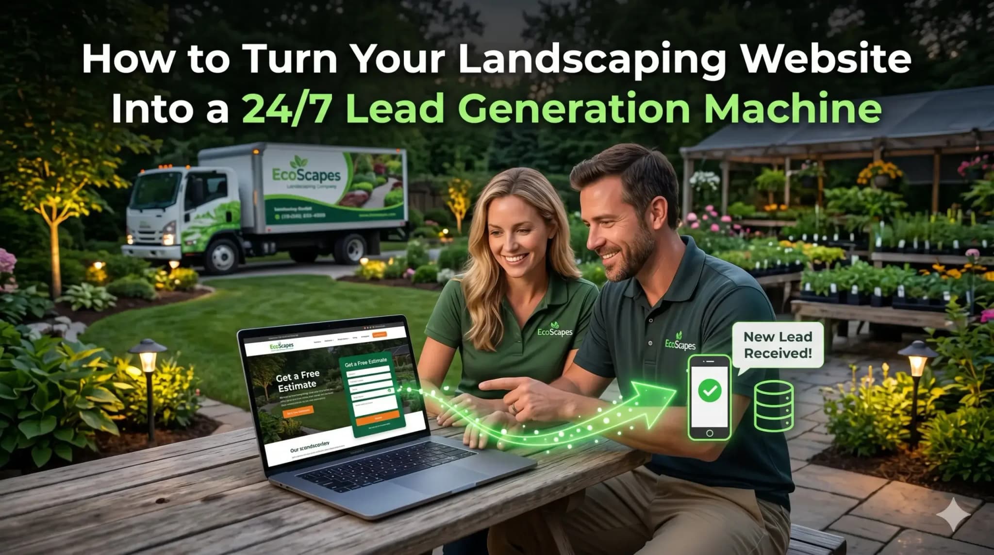 How to Turn Your Landscaping Website Into a 24/7 Lead Generation Machine
