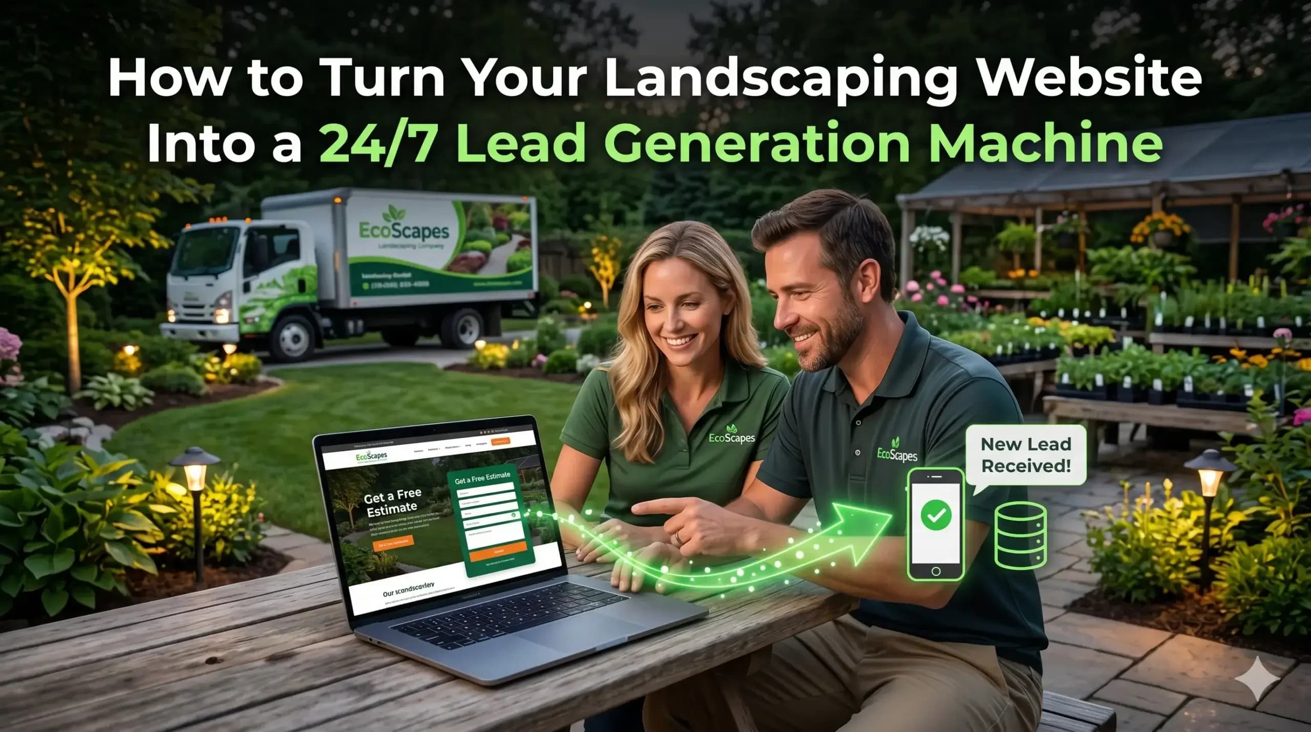How to Turn Your Landscaping Website Into a 24/7 Lead Generation Machine