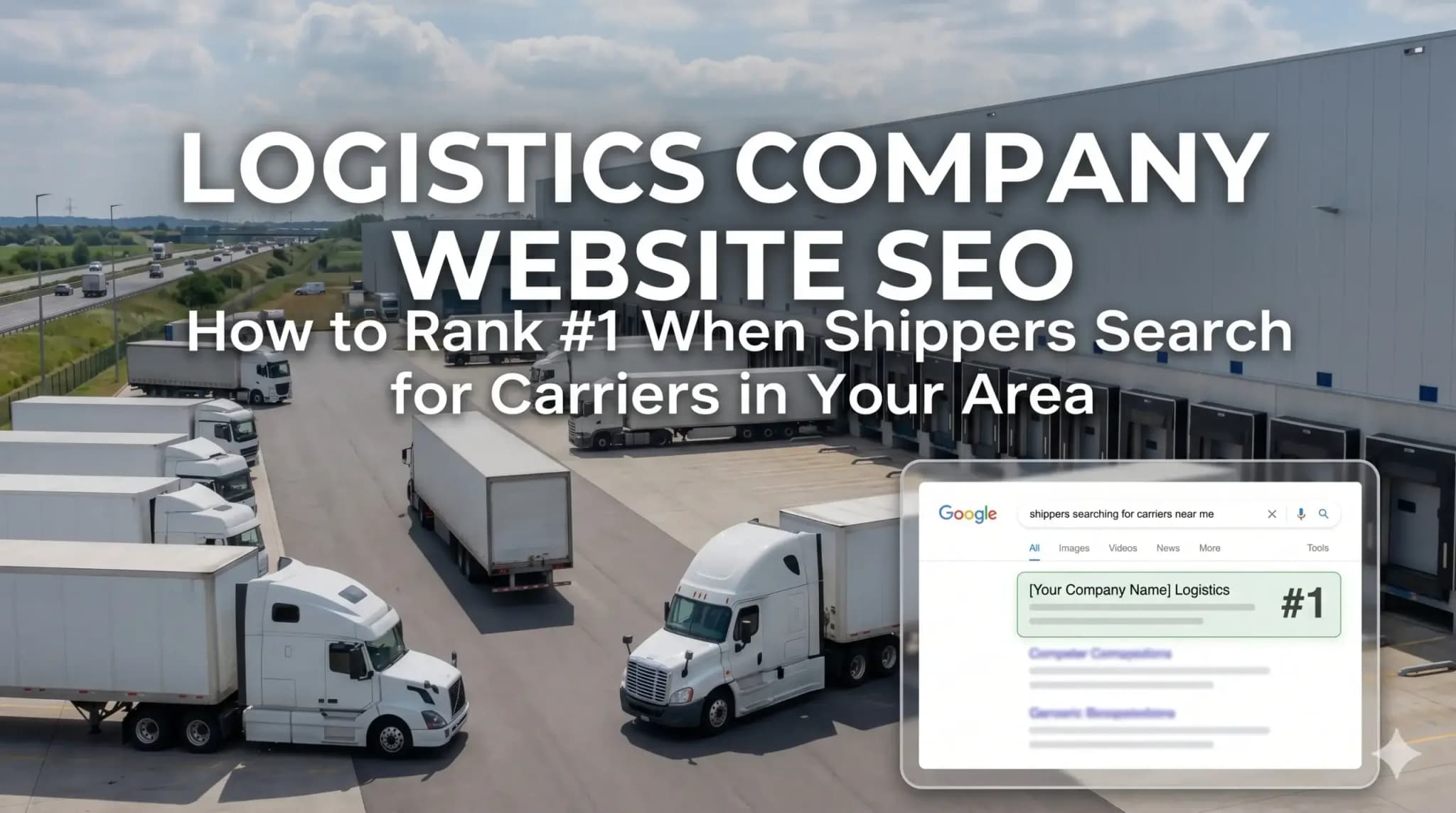 Logistics Company Website SEO: How to Rank #1 When Shippers Search for Carriers in Your Area