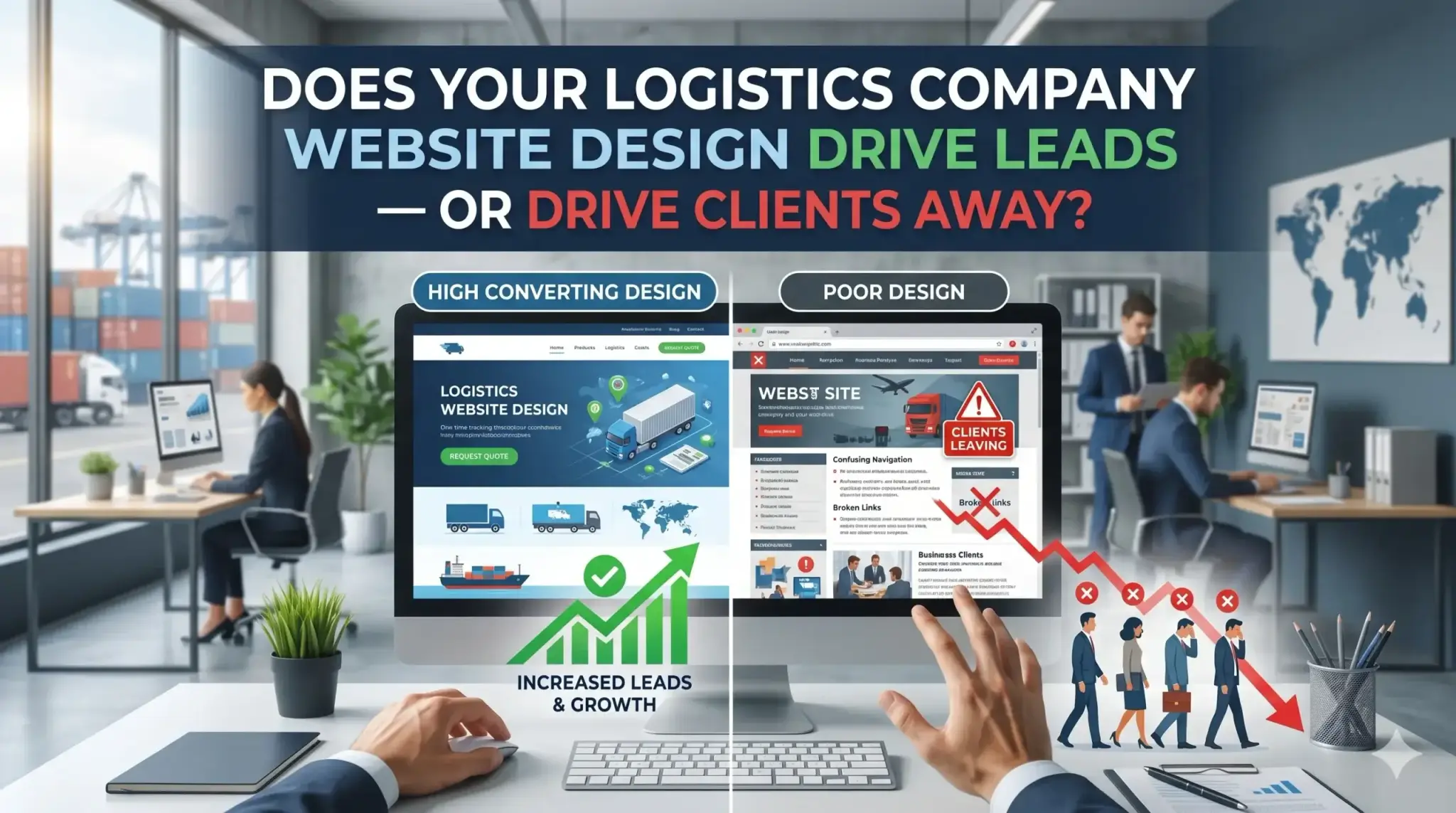 Does Your Logistics Company Website Design Drive Leads — or Drive Clients Away?