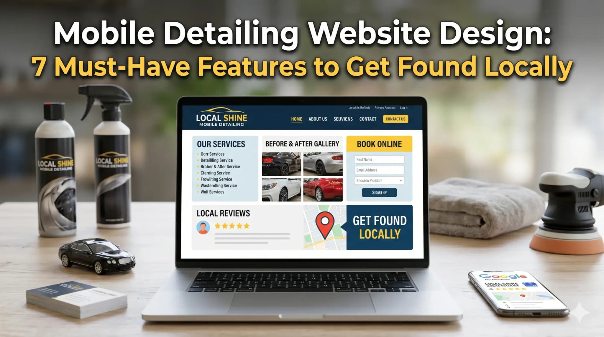 Mobile Detailing Website Design: 7 Must-Have Features to Get Found Locally