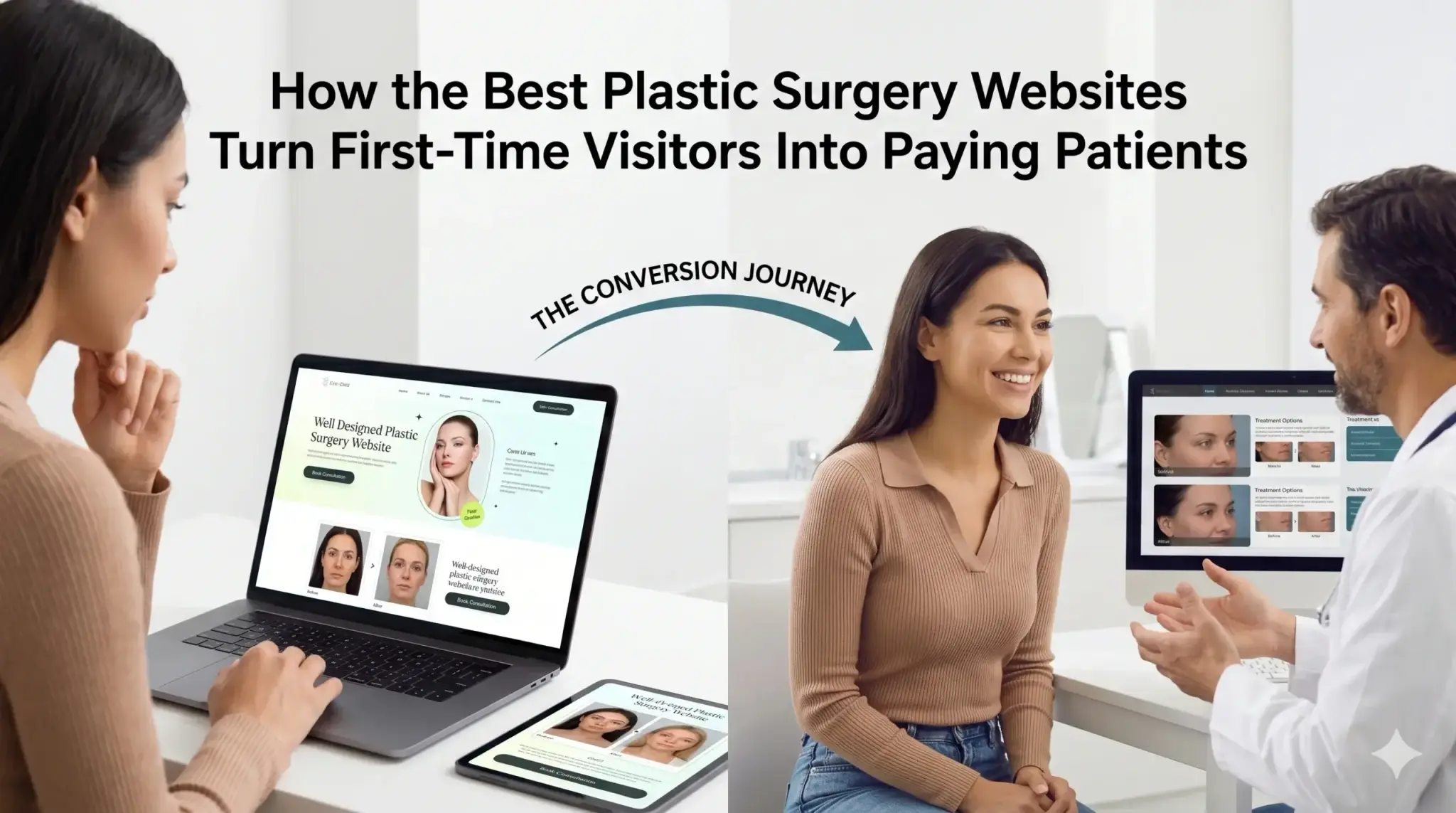 How the Best Plastic Surgery Websites Turn First-Time Visitors Into Paying Patients