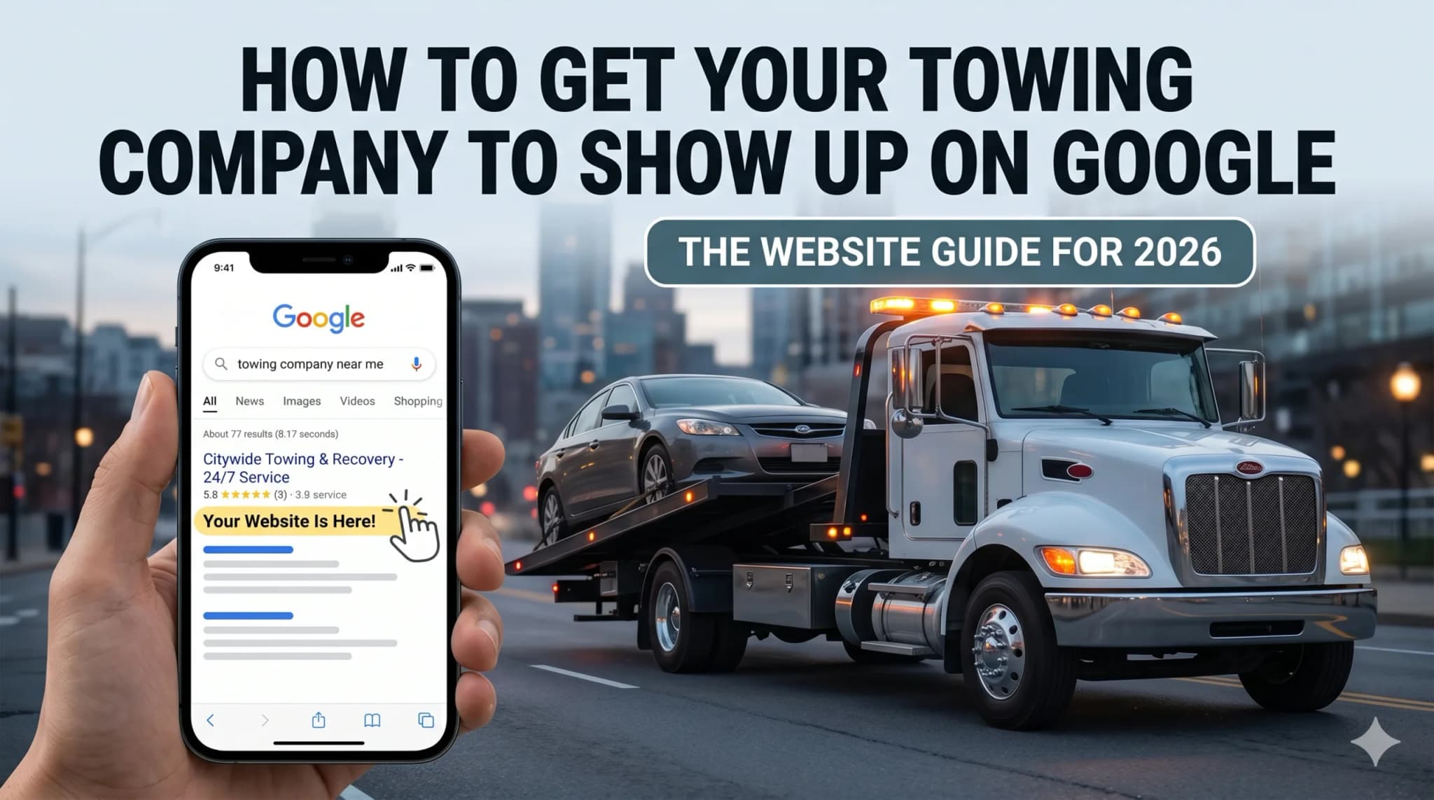 How to Get Your Towing Company to Show Up on Google: The Website Guide for 2026