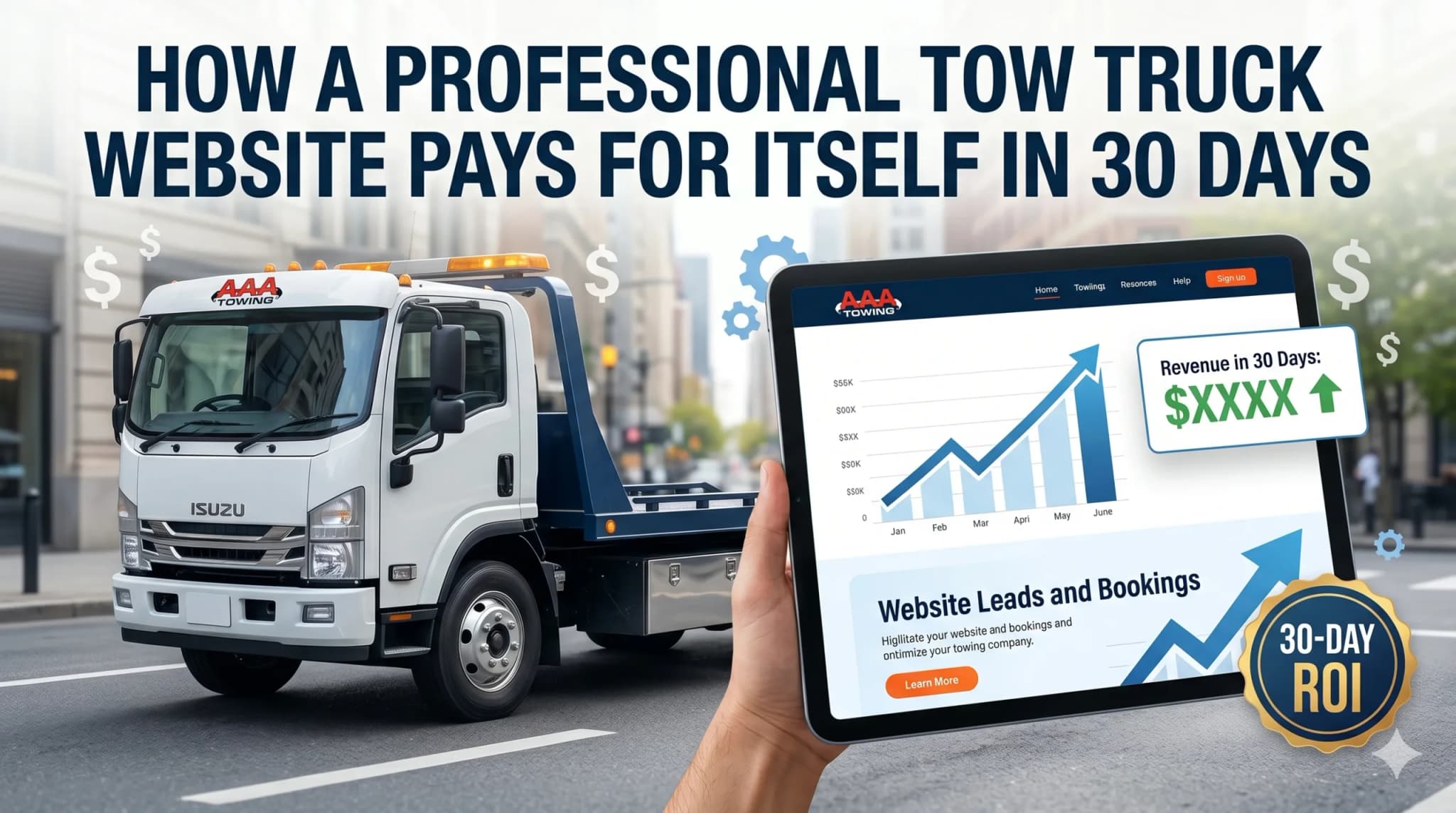 How a Professional Tow Truck Website Pays for Itself in 30 Days