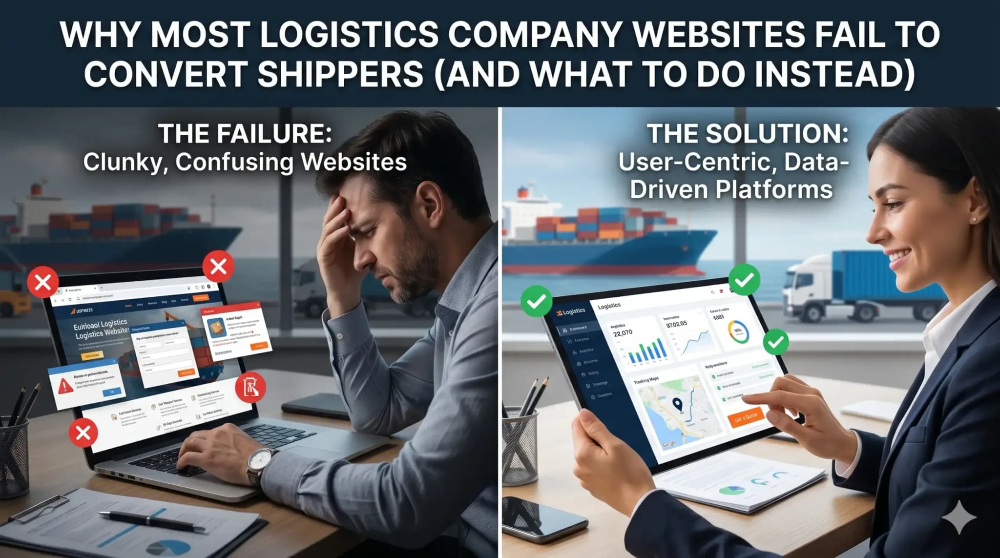 Why Most Logistics Company Websites Fail to Convert Shippers (And What to Do Instead)