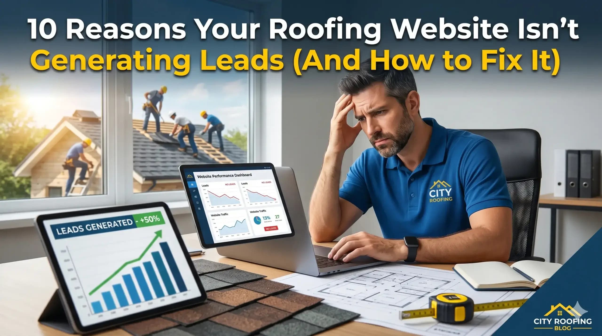 10 Reasons Your Roofing Website Isn’t Generating Leads (And How to Fix It)