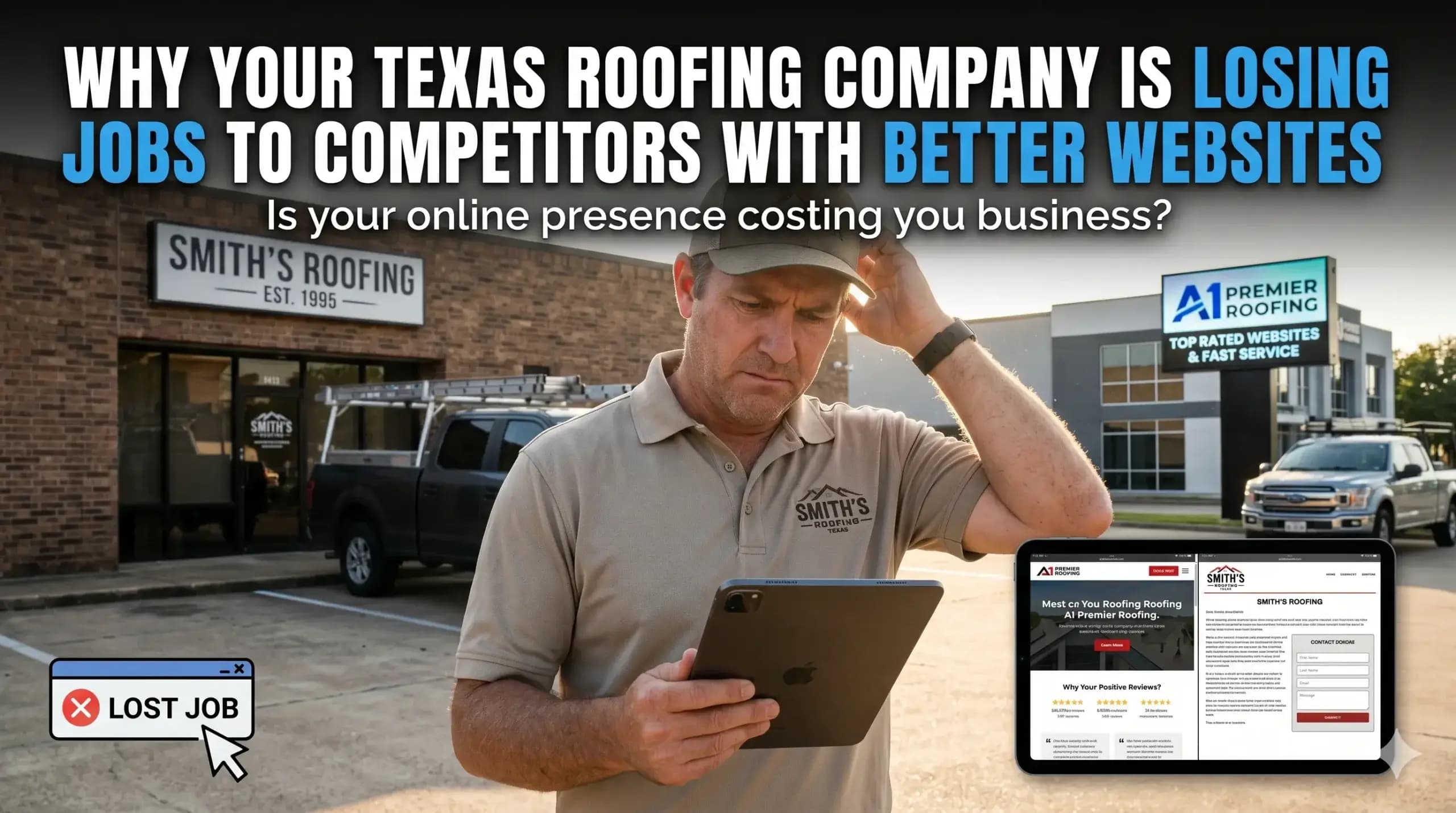 Why Your Texas Roofing Company Is Losing Jobs to Competitors With Better Websites