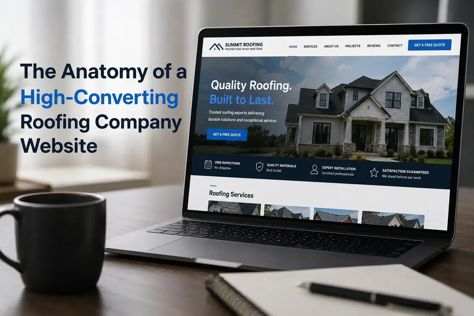 The Anatomy of a High-Converting Roofing Company Website